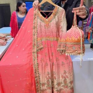 Level Amrita Royal Turquoise Designer Suit Set